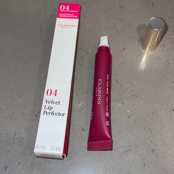 Clarins Makeup Velvet Lip Profector 4 Raspberry Poshmark